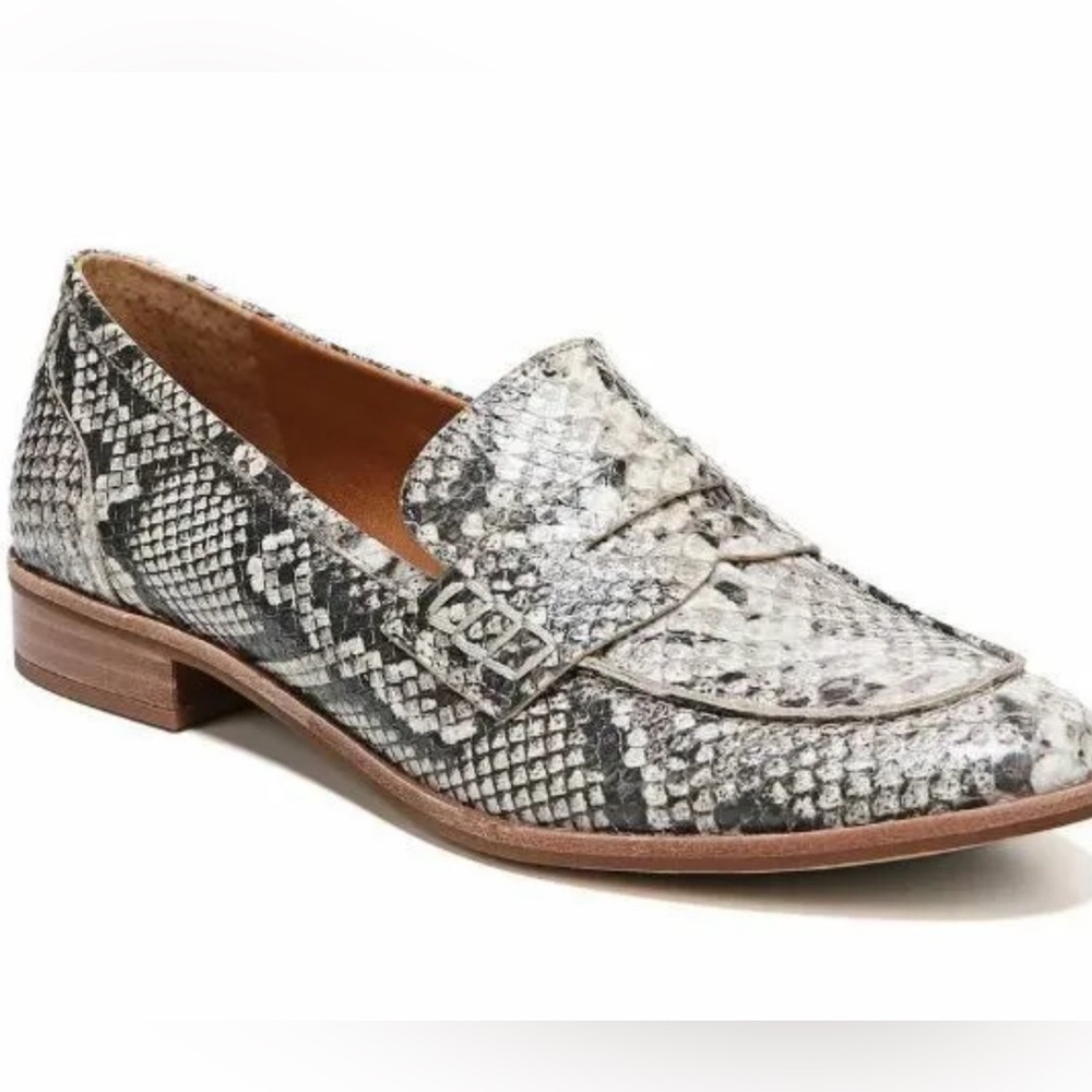 Franco Sarto ‘Jolette’ Penny Loafer in ‘Roccia’ Snake Print Size 6